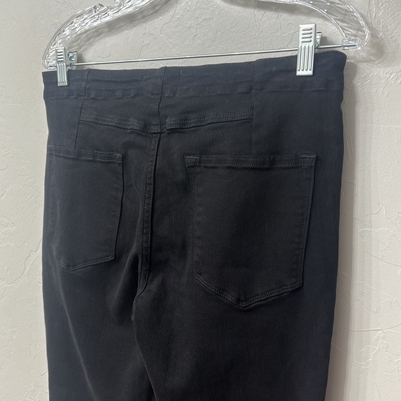 Frame black corded lace up skinny jeans size 30. - Picture 8 of 9